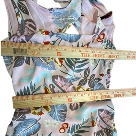 "LULUS" Floral Back Tie Sundress SZ XS Boho Cottage Core Fairy Prairie Whimsical - Picture 7 of 13